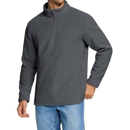 Fleece-Pullover mit halbem Reißverschluss für Männer