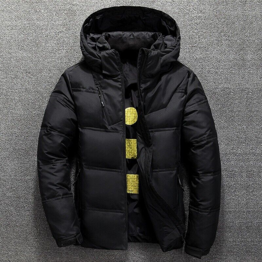 Warme Kapuzen-Pufferjacke für Männer