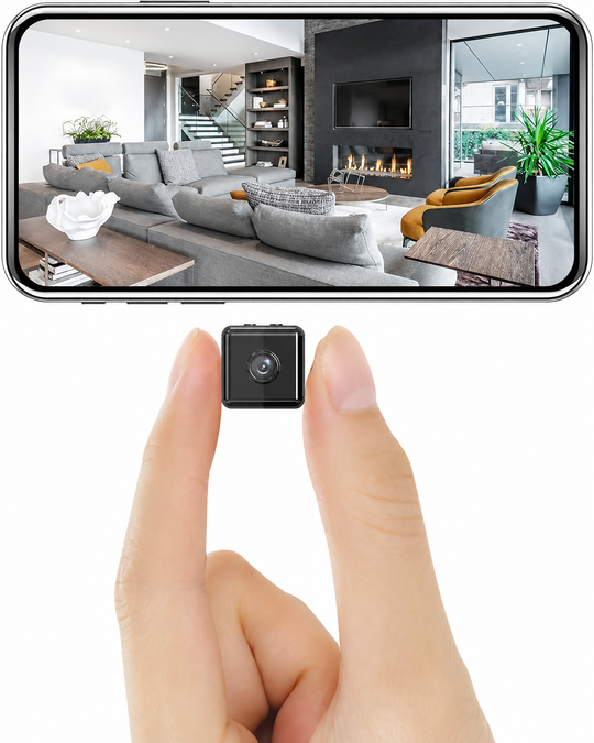Mini Überwachungskamera Innen Außen WLAN mit Nachtsicht und Bewegungserkennung