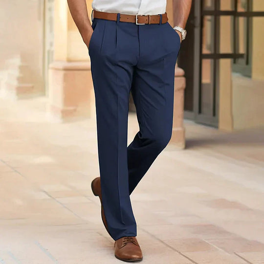 Herren Chino Hose Elegantes Design Baumwollmix mit Taschen 1