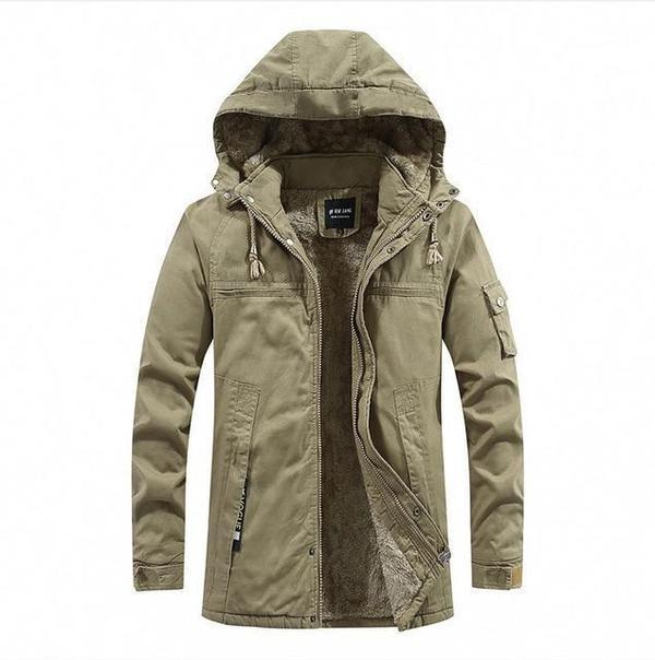 Variant image for Herrenjacke Winterjacke Modisch Warm Polyester-Mischung-13