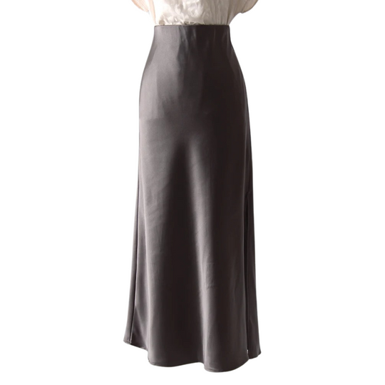 Satin-Faltenrock für Damen