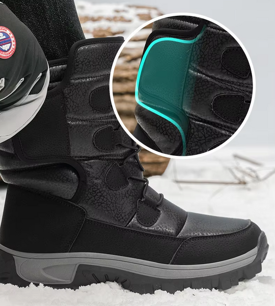 Hohe Winterstiefel aus Plüsch für Männer