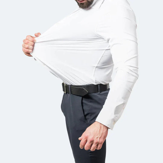 Variant image for Herren Stretchhemd Langarm Knitterfrei Baumwolle Elasthan-1