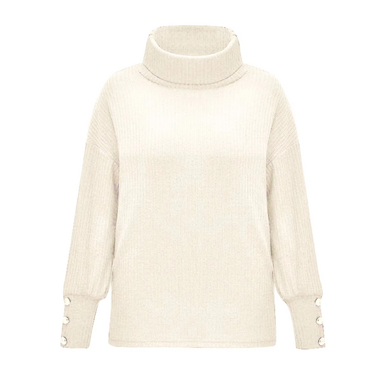 Vintage-Rollkragenpullover für Frauen