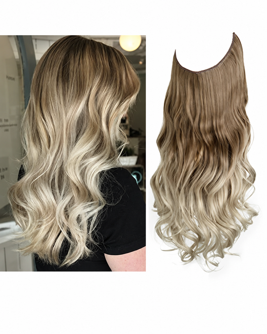 Unsichtbare Haarsträhnen für volles Haar