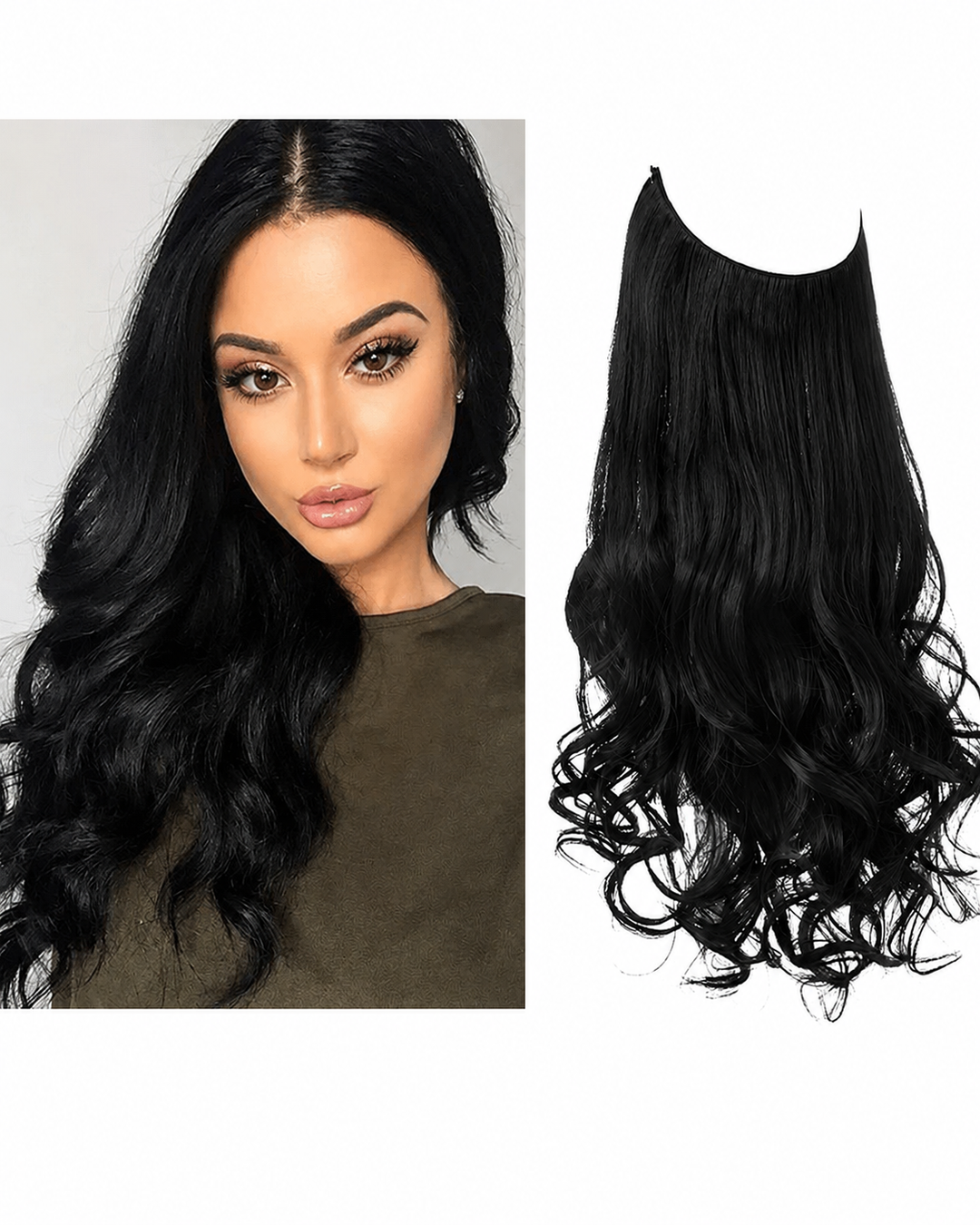Unsichtbare Haarsträhnen für volles Haar