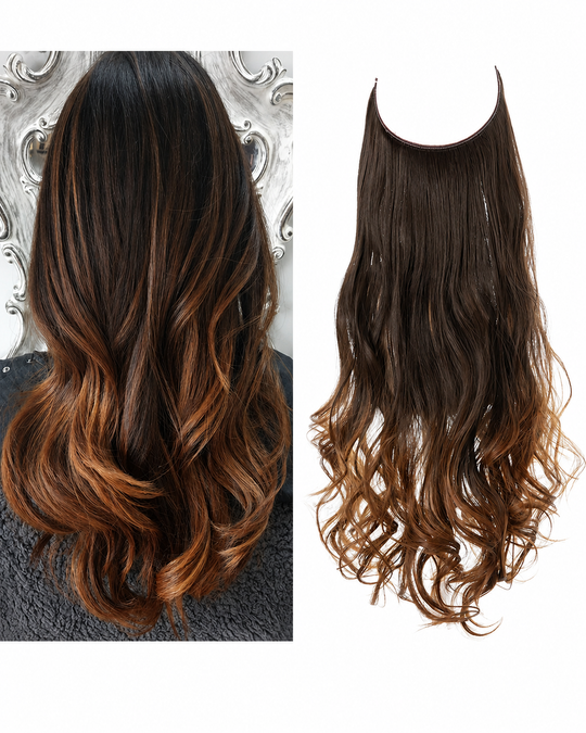 Unsichtbare Haarsträhnen für volles Haar