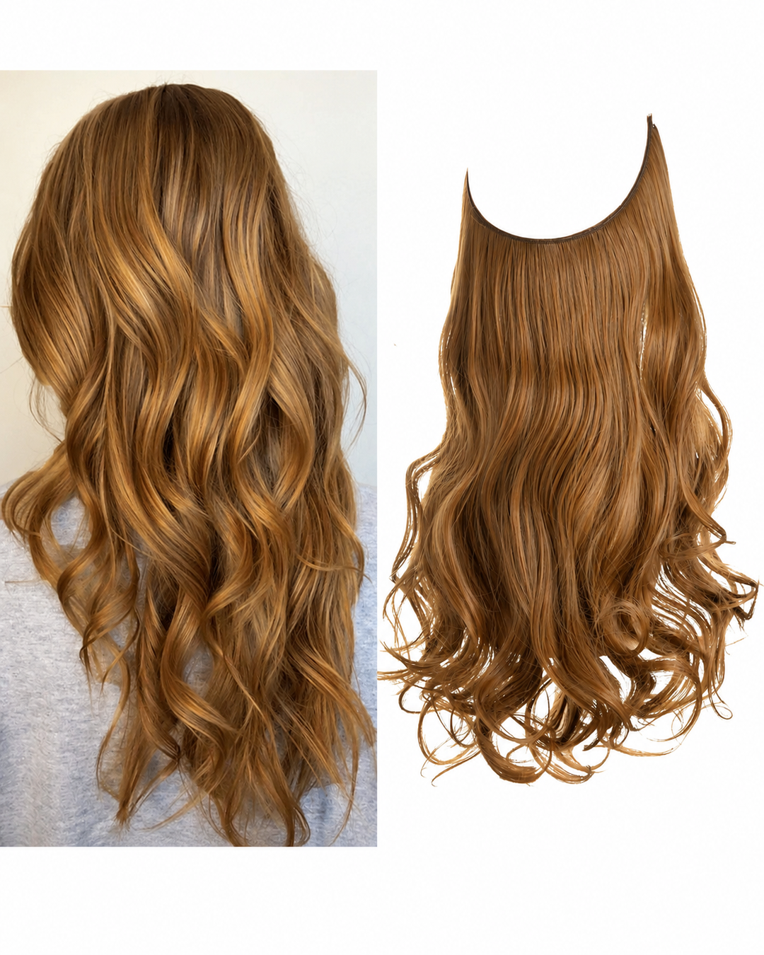 Unsichtbare Haarsträhnen für volles Haar