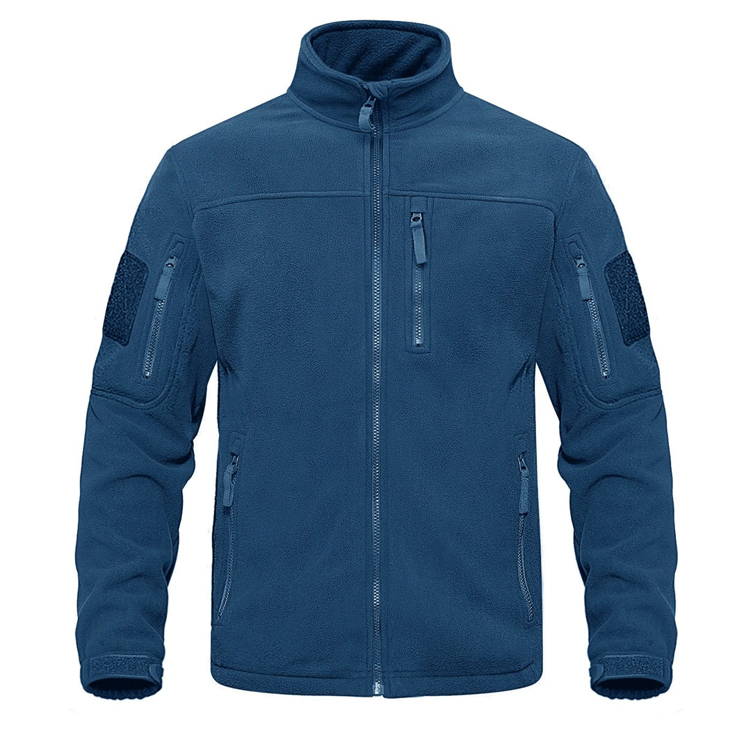 Herren-Fleecejacke mit durchgehendem Reißverschluss