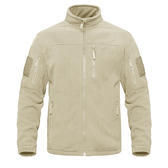 Herren-Fleecejacke mit durchgehendem Reißverschluss