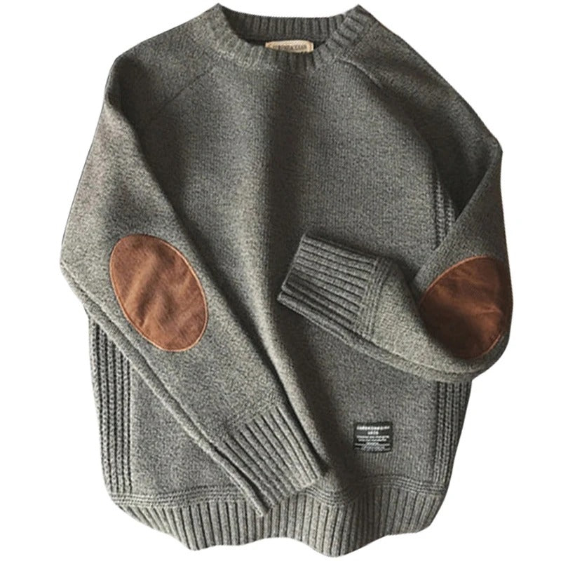 Übergroßer Herrenpullover aus Patchwork