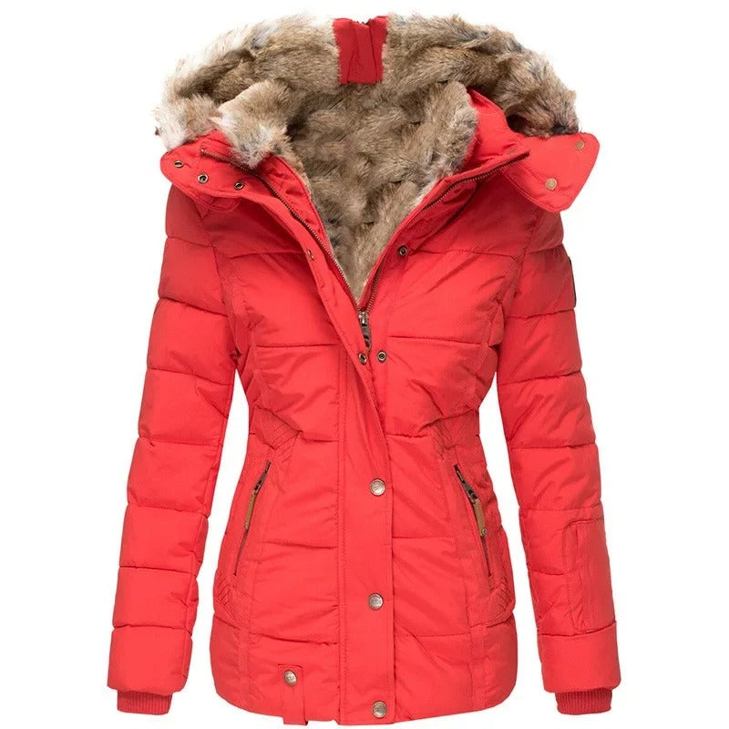 Warme Baumwoll-Steppjacke für Damen
