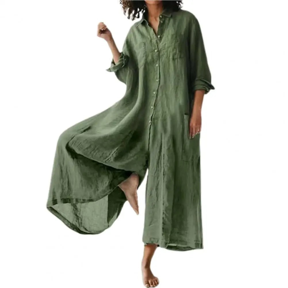 Oversized Damenoverall aus Baumwolle