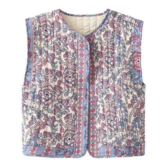 Bedruckte Damen-Baumwolljacke