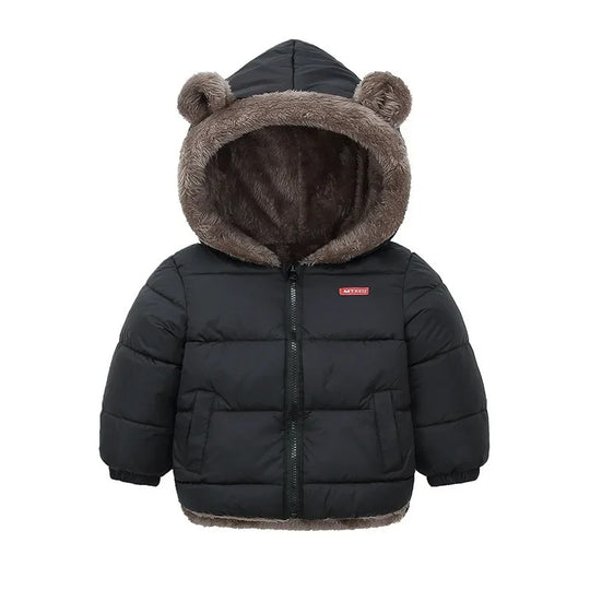 Kinder-Kaschmirjacke mit Kapuze