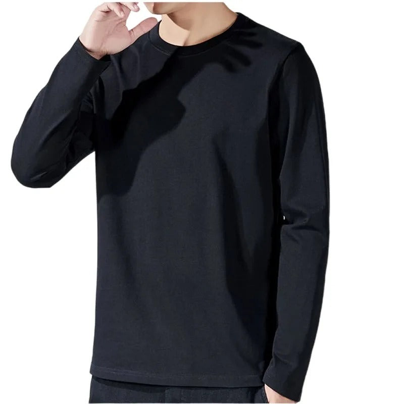 Langarm-T-Shirt aus Baumwolle für Männer