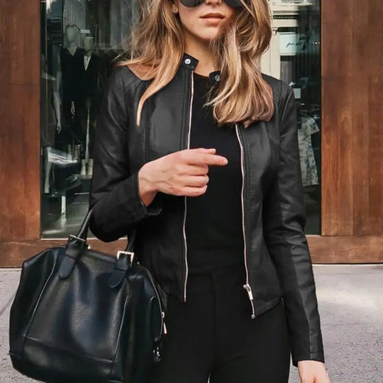 Motorradlederjacke für Frauen