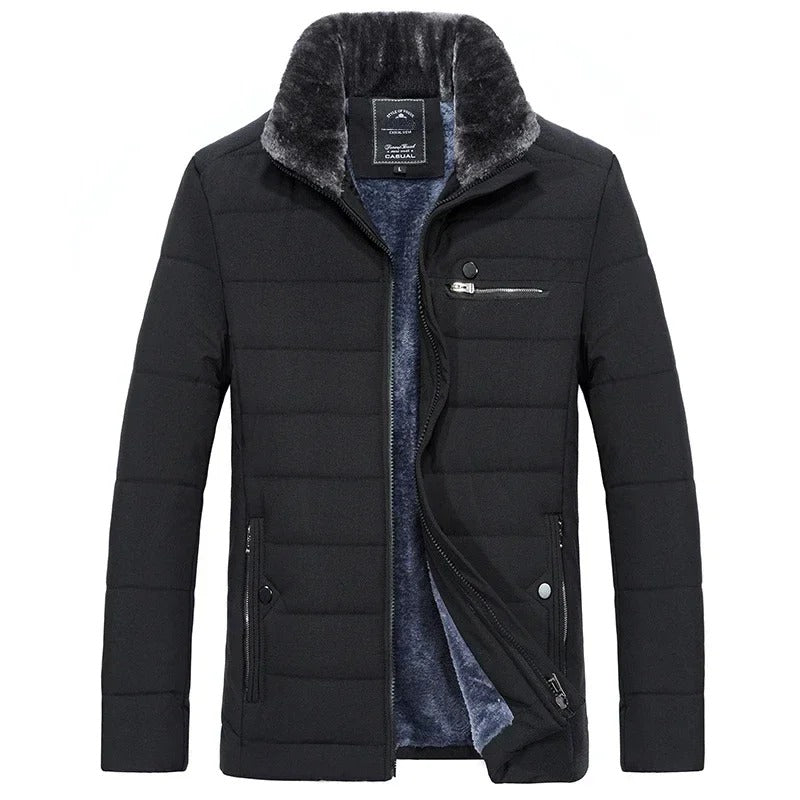 Windjacke mit Fellkragen für Männer