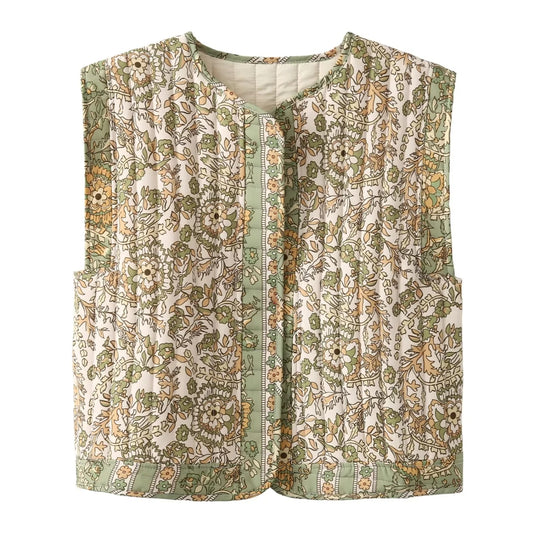 Bedruckte Damen-Baumwolljacke