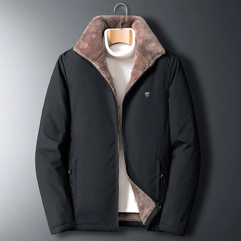 Winddichte dicke Fleecejacke für Männer