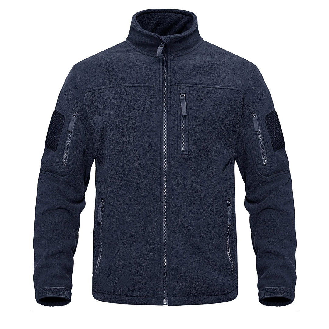 Herren-Fleecejacke mit durchgehendem Reißverschluss