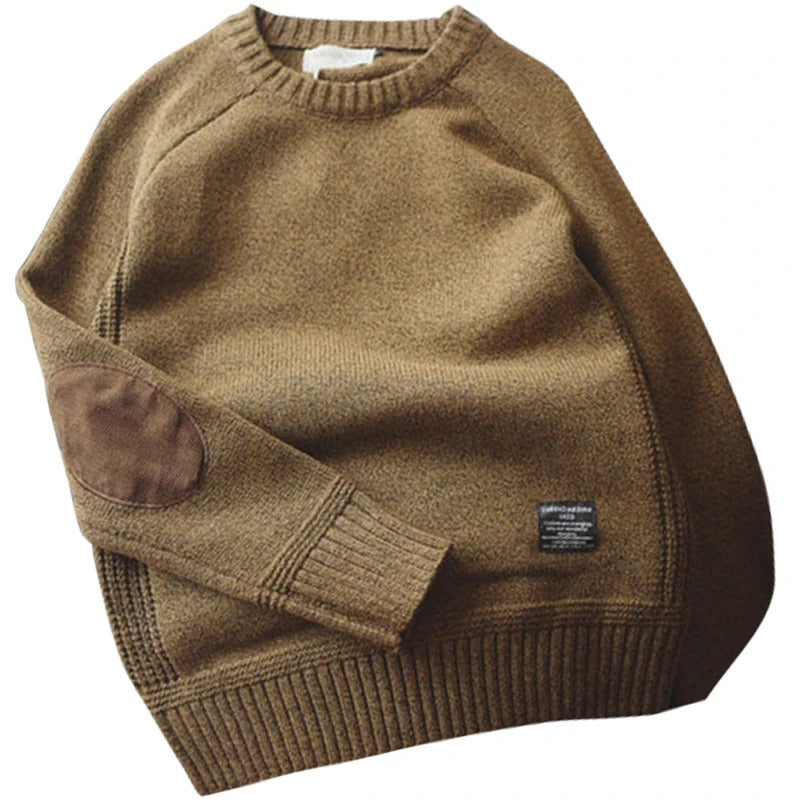 Übergroßer Herrenpullover aus Patchwork