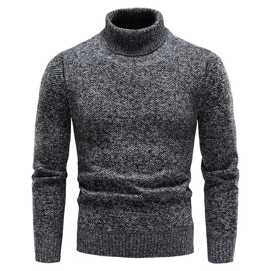 Herren-Rollkragen-Fleecejacke