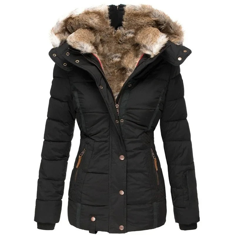Warme Baumwoll-Steppjacke für Damen