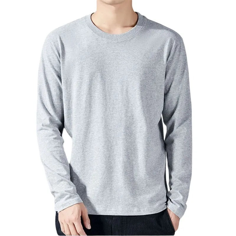 Langarm-T-Shirt aus Baumwolle für Männer
