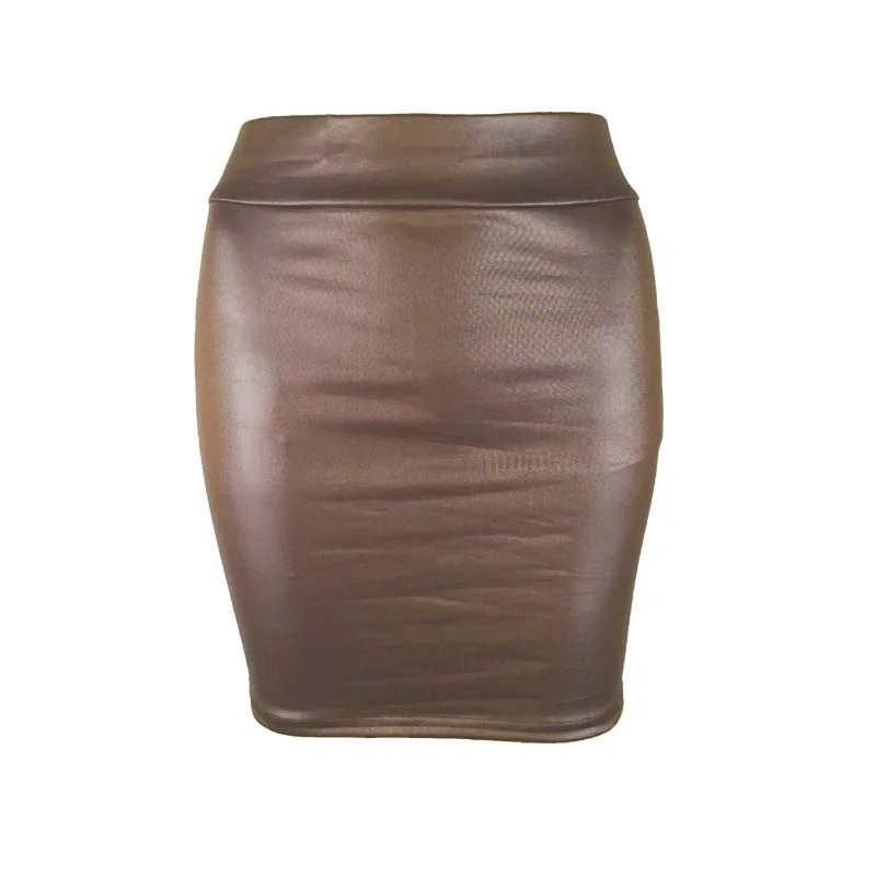 Slim-Fit-Bleistiftrock mit hoher Taille