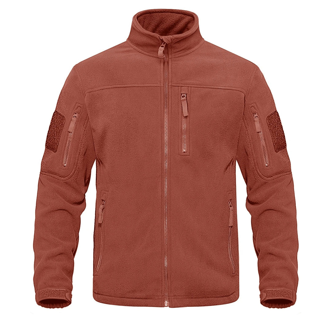 Herren-Fleecejacke mit durchgehendem Reißverschluss
