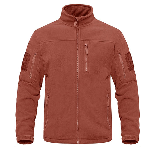 Herren-Fleecejacke mit durchgehendem Reißverschluss