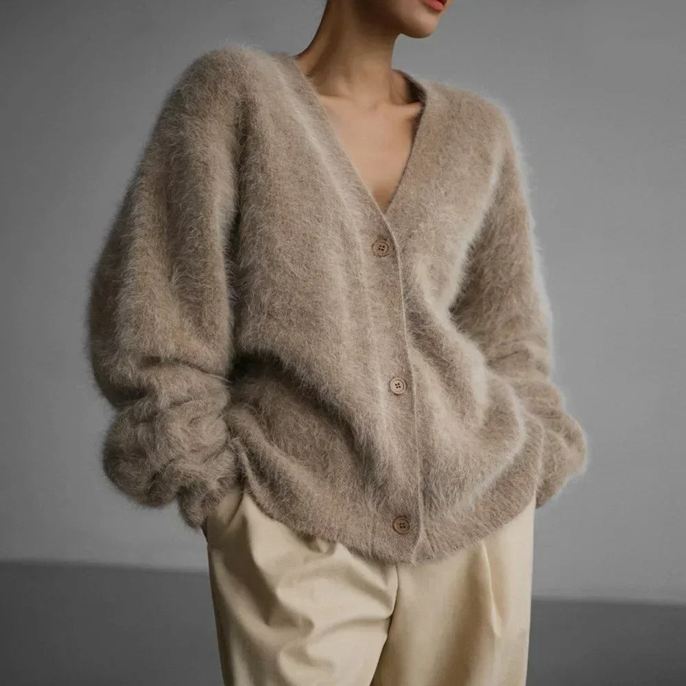 Weiche Strickjacke für Damen