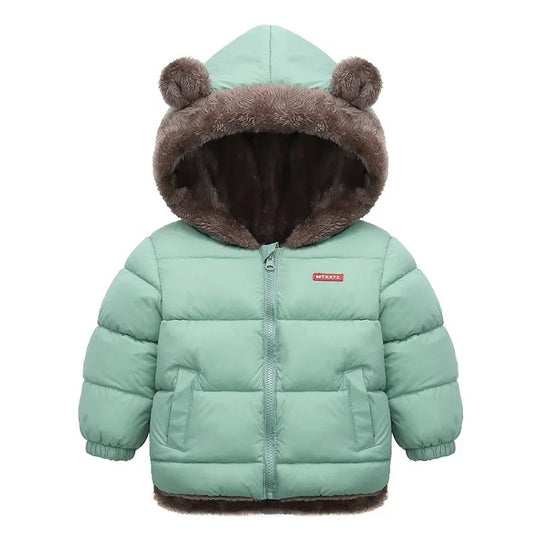Kinder-Kaschmirjacke mit Kapuze