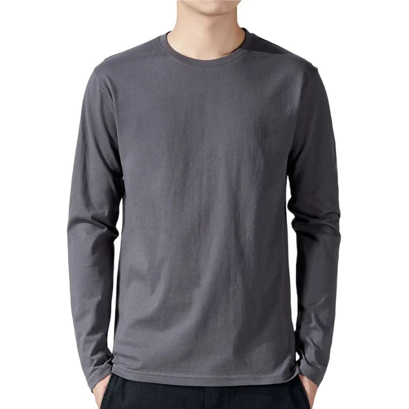 Langarm-T-Shirt aus Baumwolle für Männer