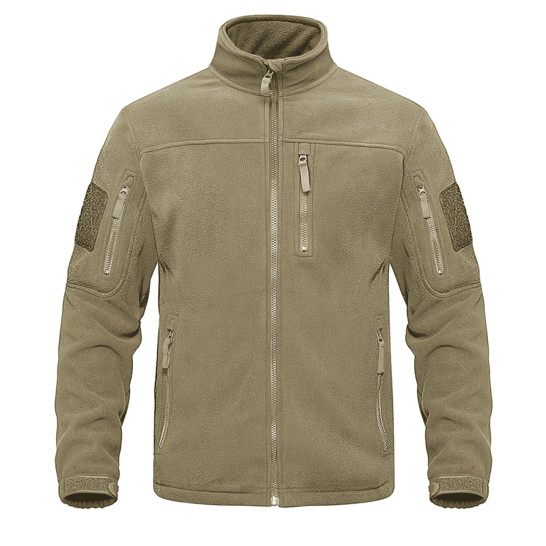 Herren-Fleecejacke mit durchgehendem Reißverschluss