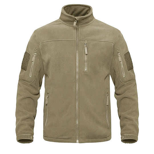 Herren-Fleecejacke mit durchgehendem Reißverschluss