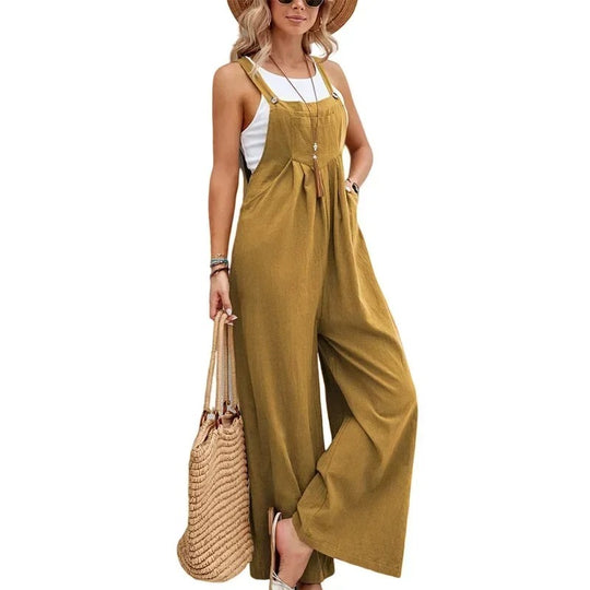 Latzhose mit weitem Bein für Frauen