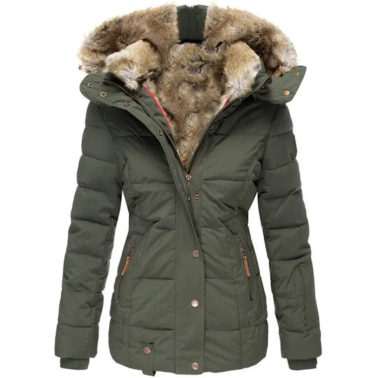 Warme Baumwoll-Steppjacke für Damen