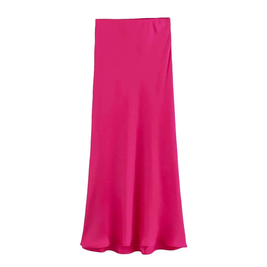 Schmal geschnittenes Damenkleid aus Satin mit Kordelzug