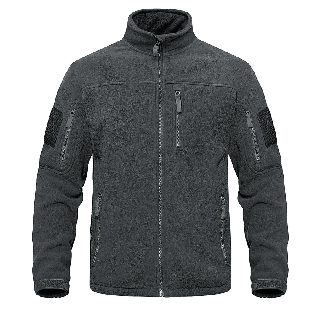 Herren-Fleecejacke mit durchgehendem Reißverschluss