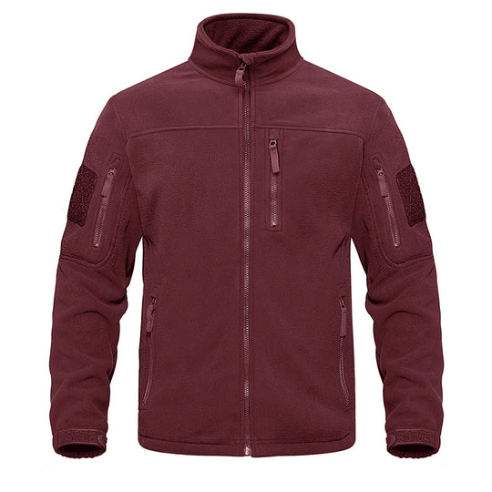 Herren-Fleece-Thermojacke mit durchgehendem Reißverschluss