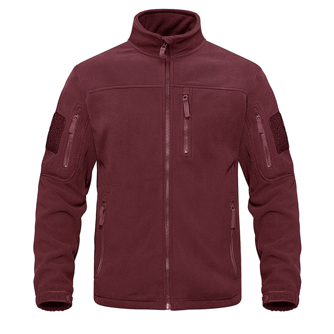 Herren-Fleecejacke mit durchgehendem Reißverschluss