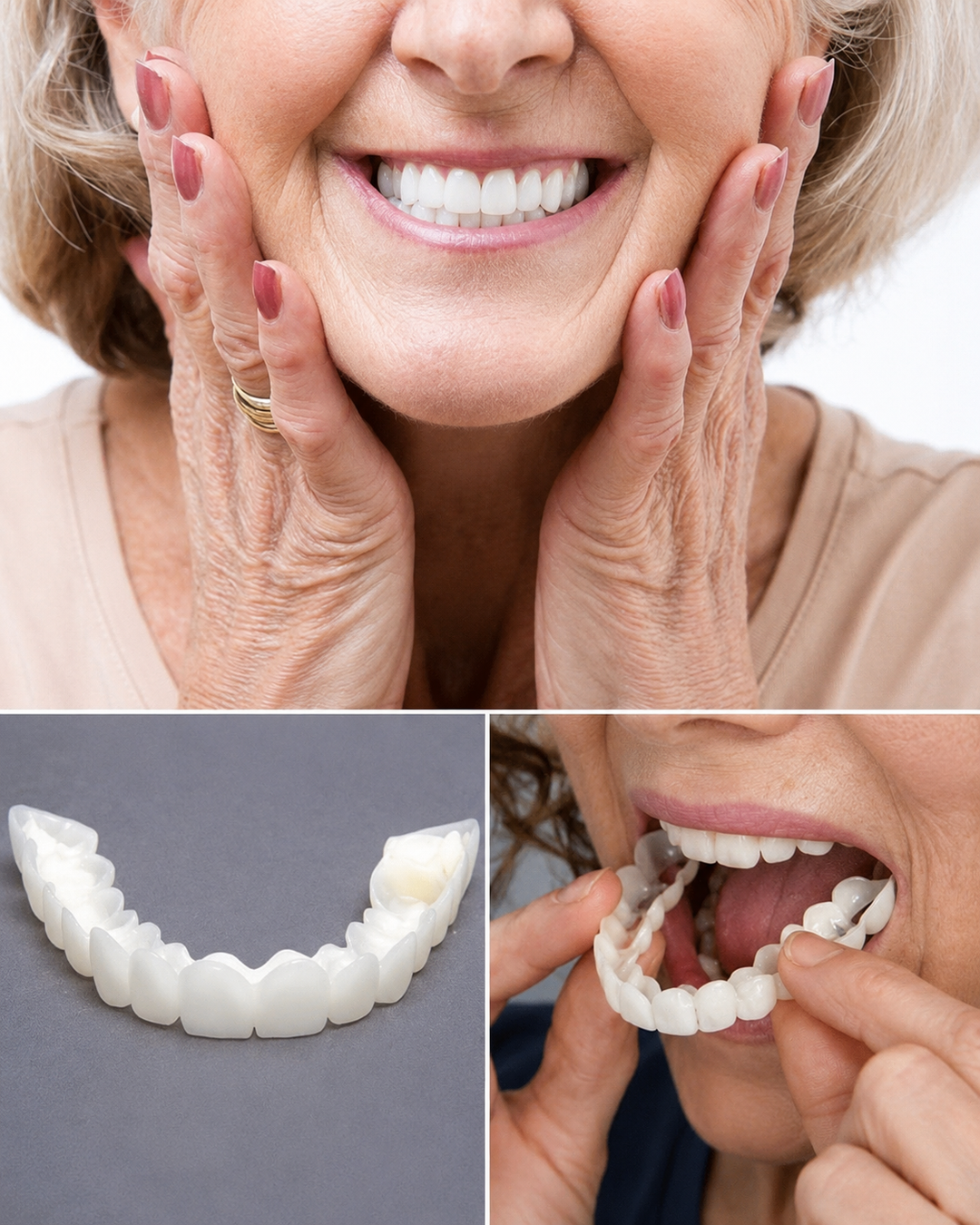 Veneers für ein strahlendes Lächeln - Ober- und Unterkiefer